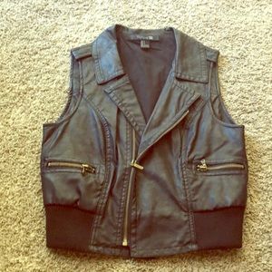 Leather vest